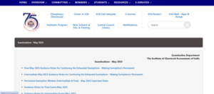 ICAI CA May admit card 2025