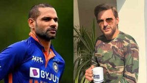 Shikhar Dhawan and Shahid Afridi X photo