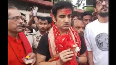 Watch: Gautam Gambhir seeks blessings at Kamakhya temple ahead of England Test series | Cricket News 1 121405352