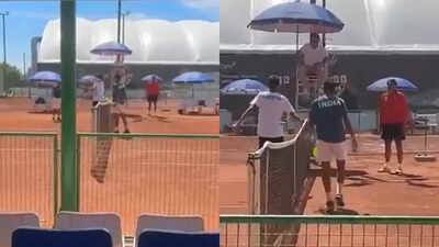 Ugly! Pakistan tennis player's shocking gesture towards Indian teen goes viral - WATCH | Tennis News 1 121443564