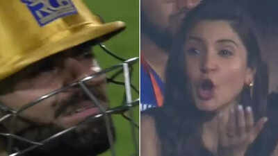 Annoyed! Anushka Sharma can't hide disappointment as Virat Kohli walks back | Cricket News 1 121446338