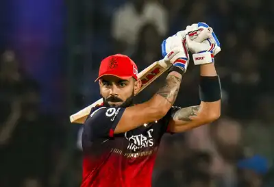1746311302 New Delhi Royal Challengers Bengalurus Virat Kohli plays a shot during an Indi