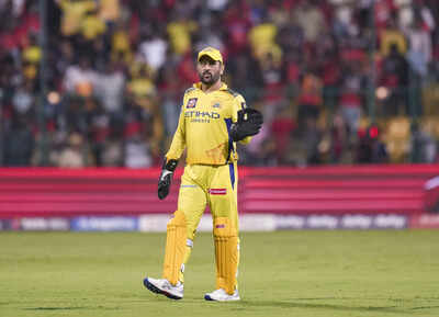 Bengaluru Chennai Super Kings MS Dhoni during the Indian Premier League IPL