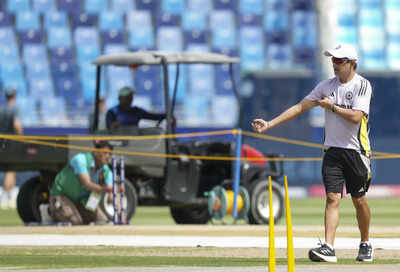 Dubai Indias head coach Gautam Gambhir during a training session before the s