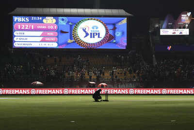 Indian Premier League cricket match between Punjab Kings and Delhi Capitals abandoned