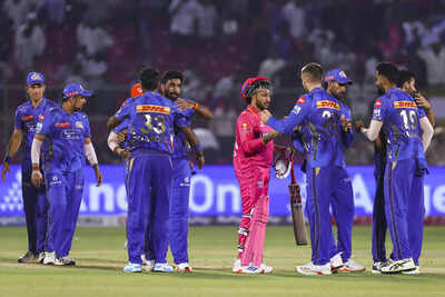 Jaipur Mumbai Indians players celebrate after winning the Indian Premier Leagu