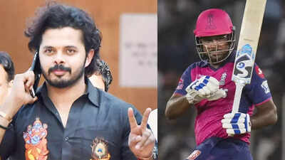 S Sreesanth and Sanju Samson Agency Photos