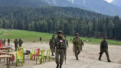 Security forces at Pahalgam File photo