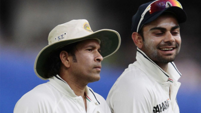 Virat Kohli and Sachin Tendulkar