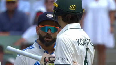 Virat Kohli and Sam Konstas