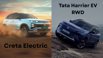 Tata Harrier EV RWD vs Hyundai Creta EV Price variants specs compared
